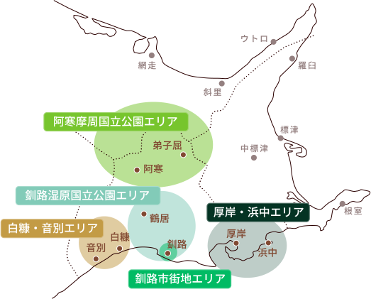 探鳥エリアマップ